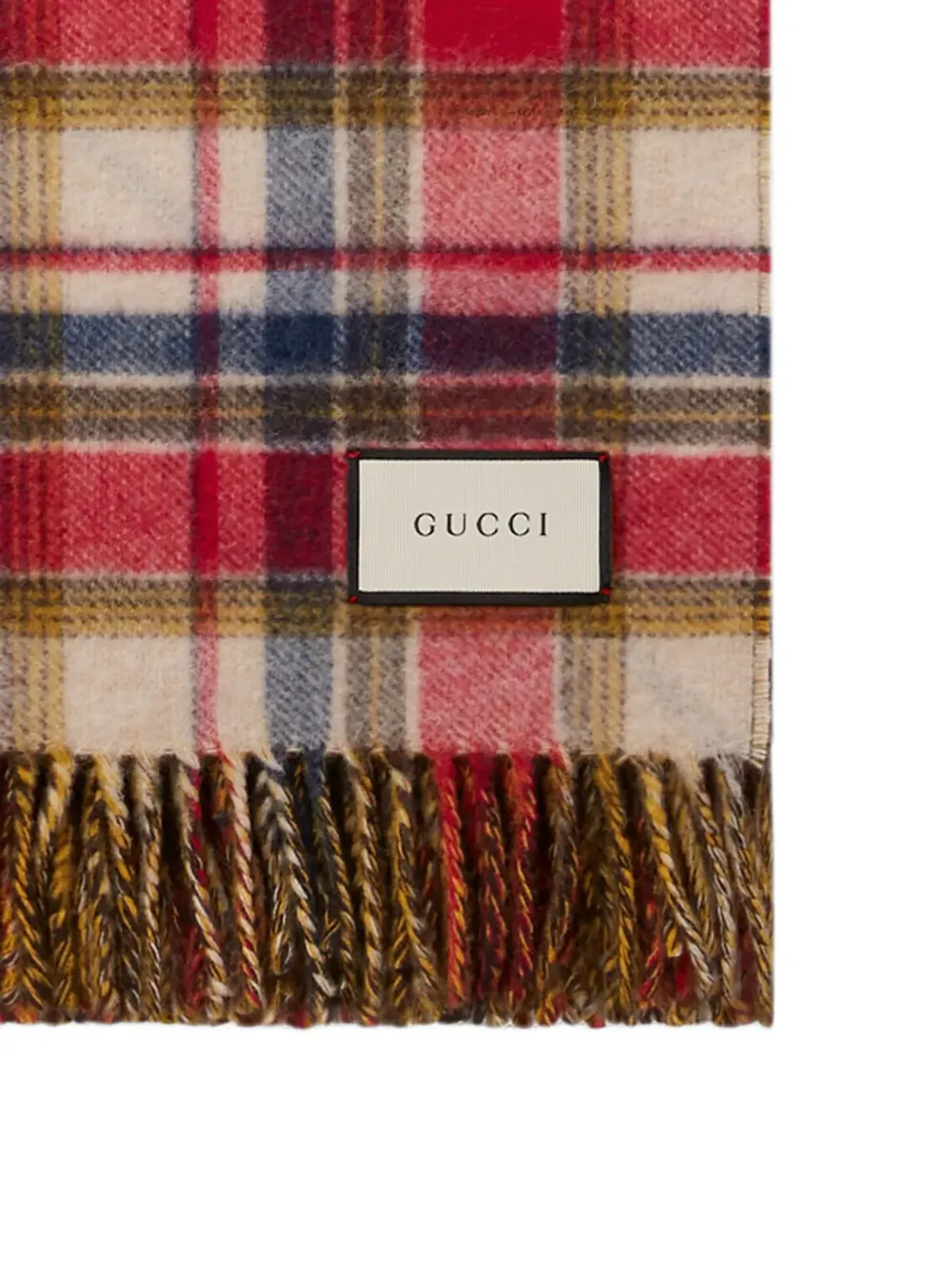 Gucci GGプレイド ブランケット - レッド - 画像2