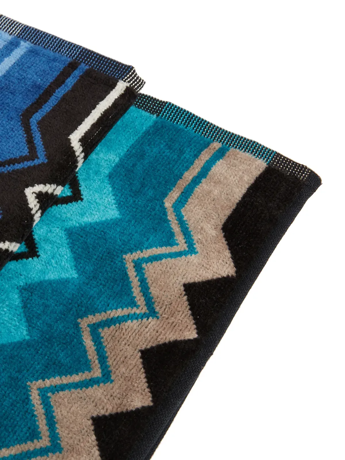 Missoni Home ジャコモ ジグザグプリント タオル - Blue - 画像2
