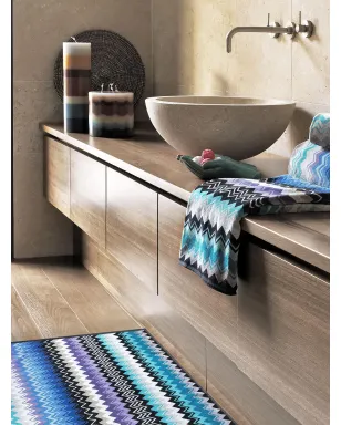 Missoni Home Giacomo chevron print towels (set of 2) - Blue - サムネイル5