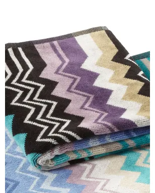 Missoni Home Giacomo chevron print towels (set of 2) - Blue - サムネイル2