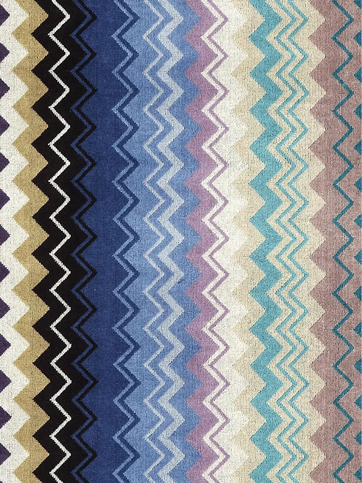 Missoni Home Giacomo chevron print towels (set of 2) - Blue - 画像3
