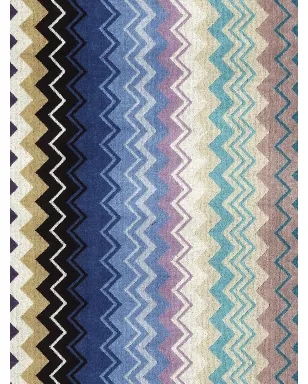Missoni Home Giacomo chevron print towels (set of 2) - Blue - サムネイル3