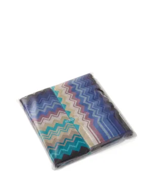 Missoni Home Giacomo chevron print towels (set of 2) - Blue - サムネイル4