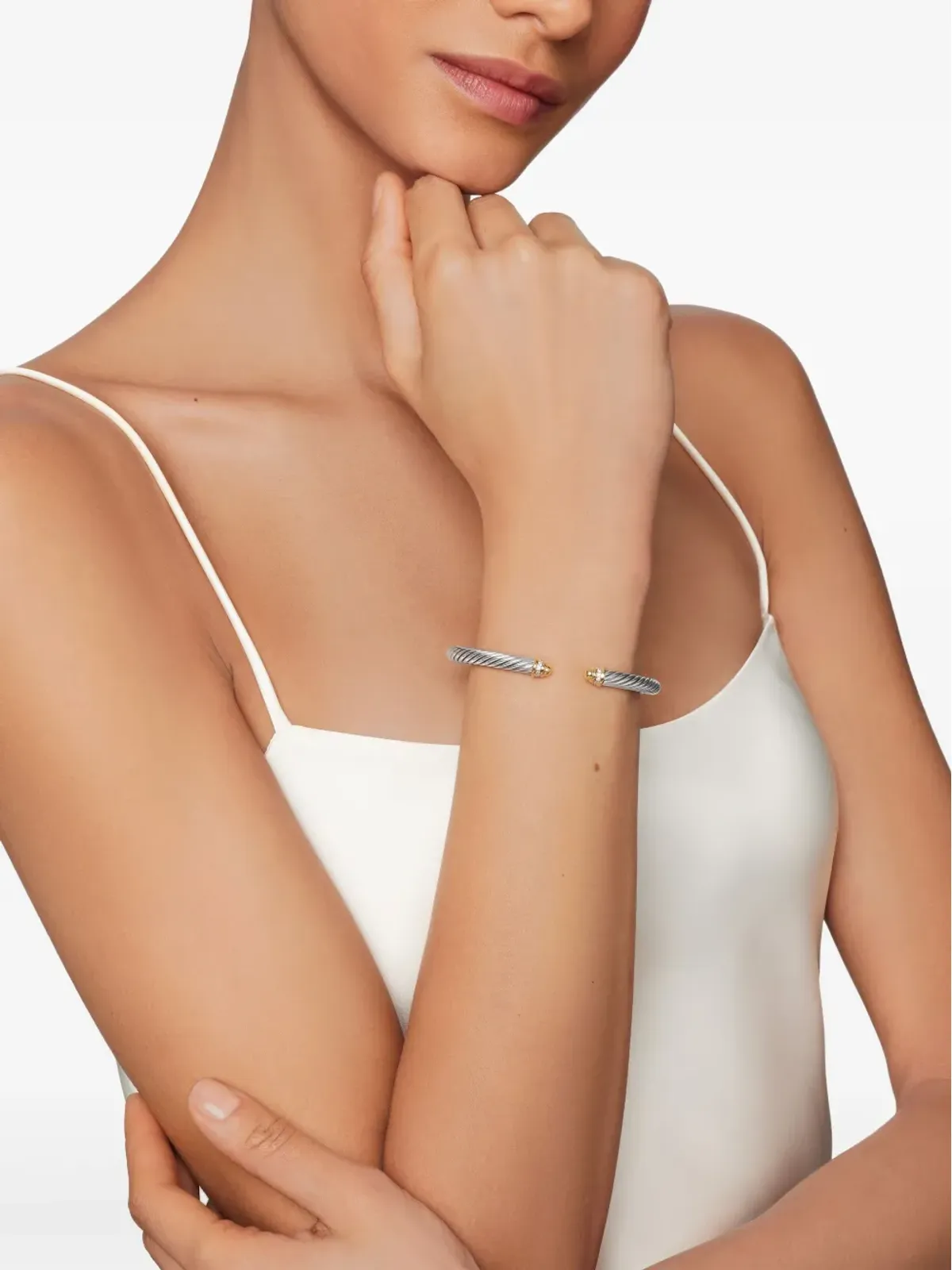 David Yurman クラシック ケーブル ダイヤモンド ブレスレット - 画像2