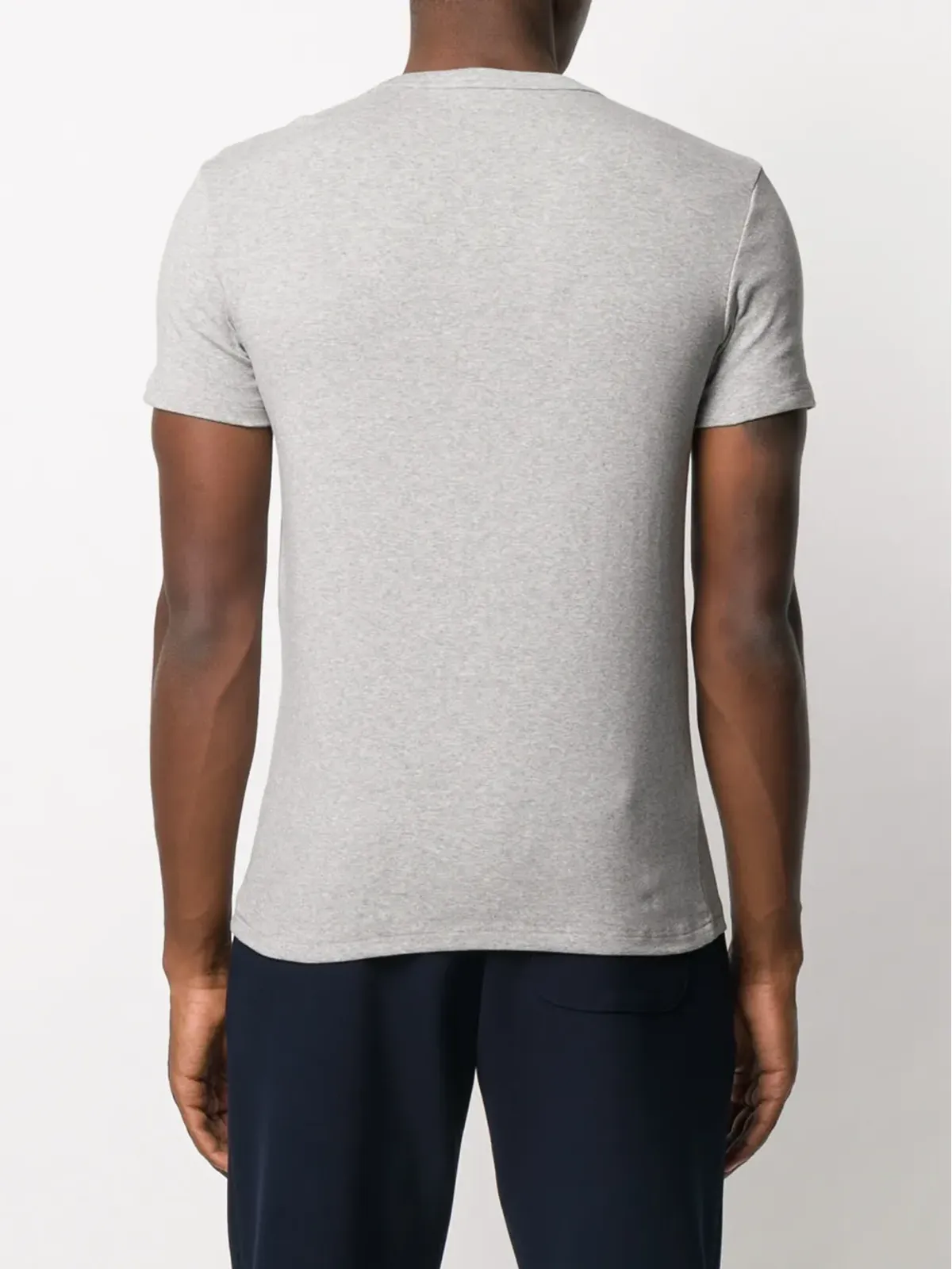 TOM FORD ロゴパッチ Vネック Tシャツ - グレー - 画像4