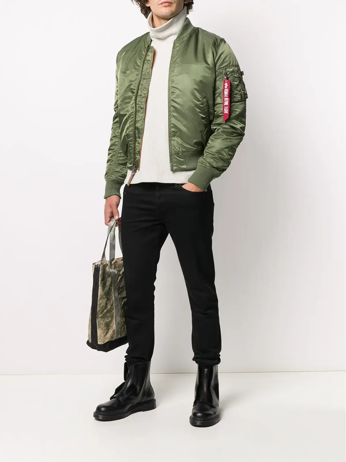 Alpha Industries MA-1リブトリムボンバージャケット - 画像2