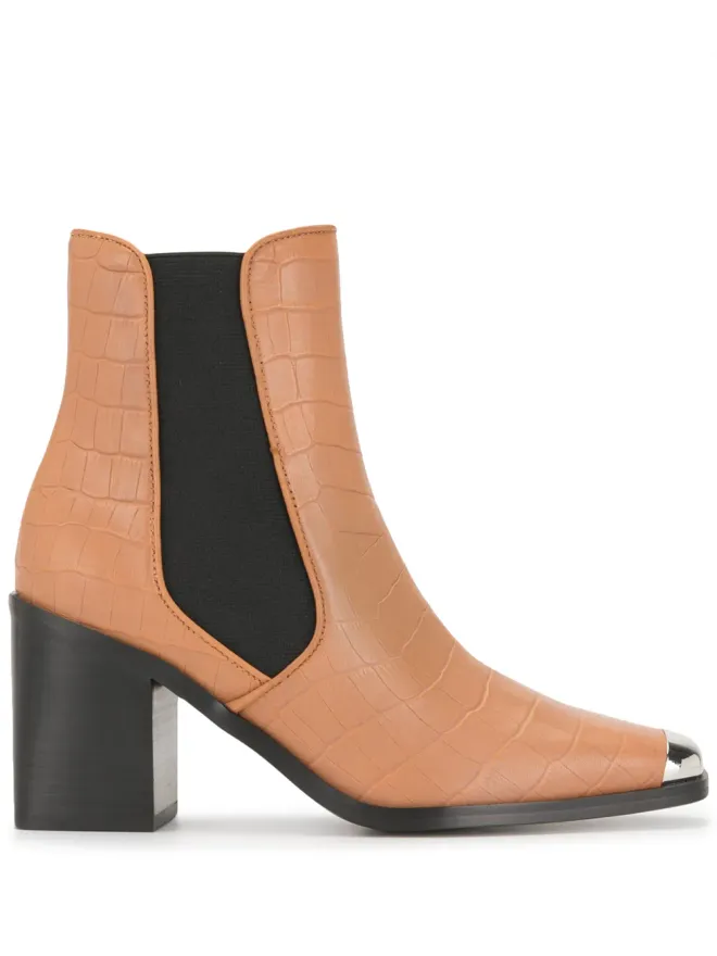 SENSO Senso ブラウンのシルバー・トゥキャップ ブーツの商品画像