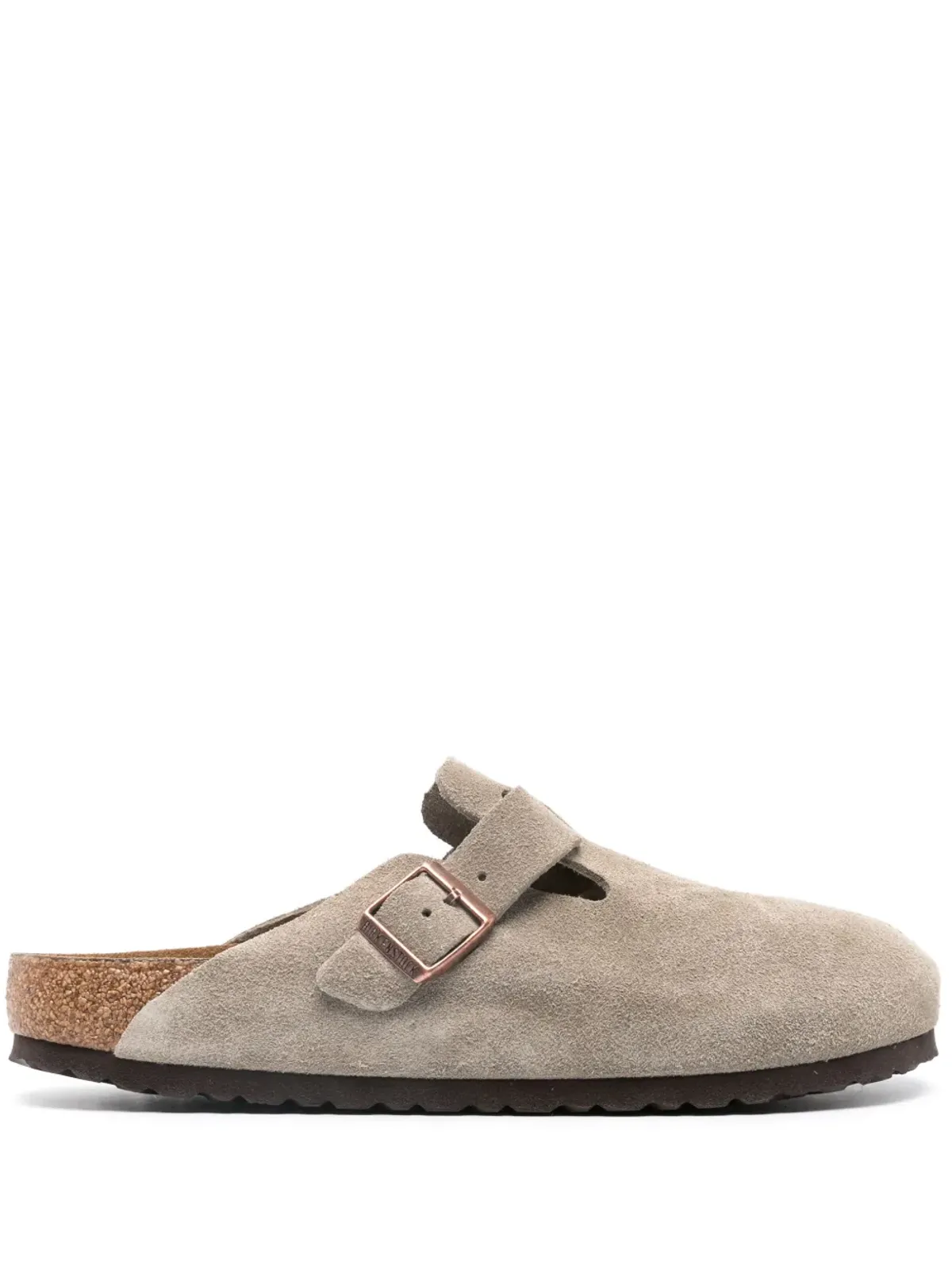 Birkenstock バックル付きスエードミュール - 画像1