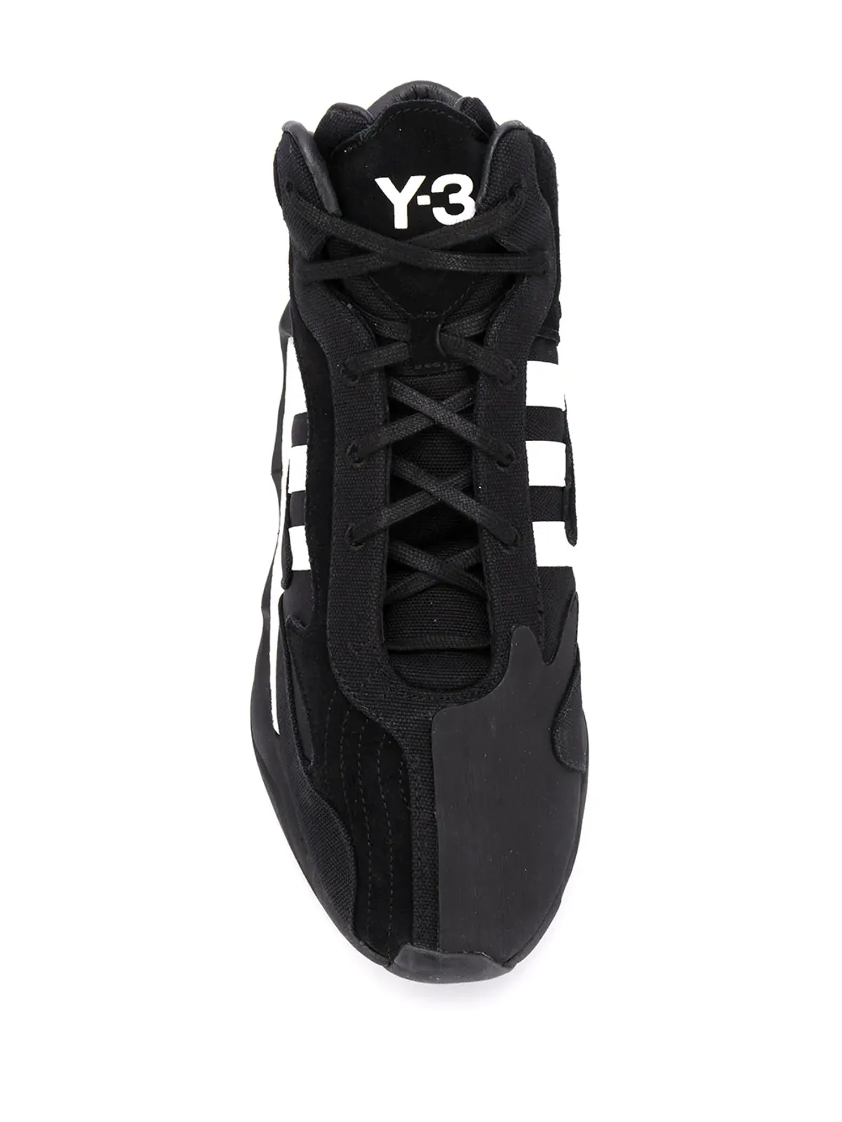 Y-3 side stripe sneakers - Black - 画像4