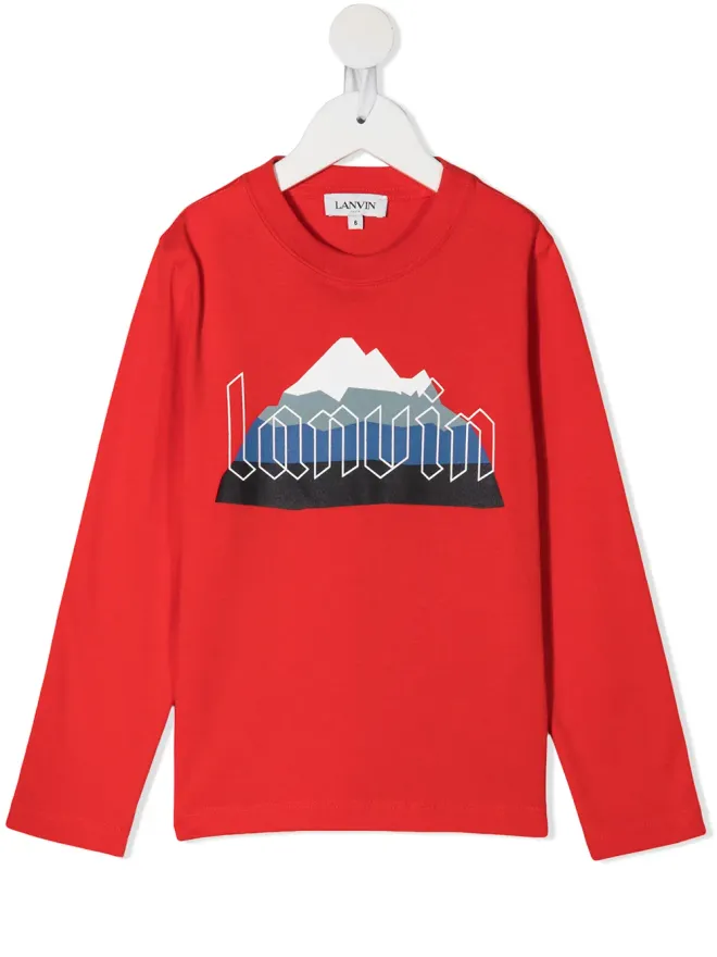 Lanvin Enfant Lanvin Enfant マウンテンロゴTシャツの商品画像