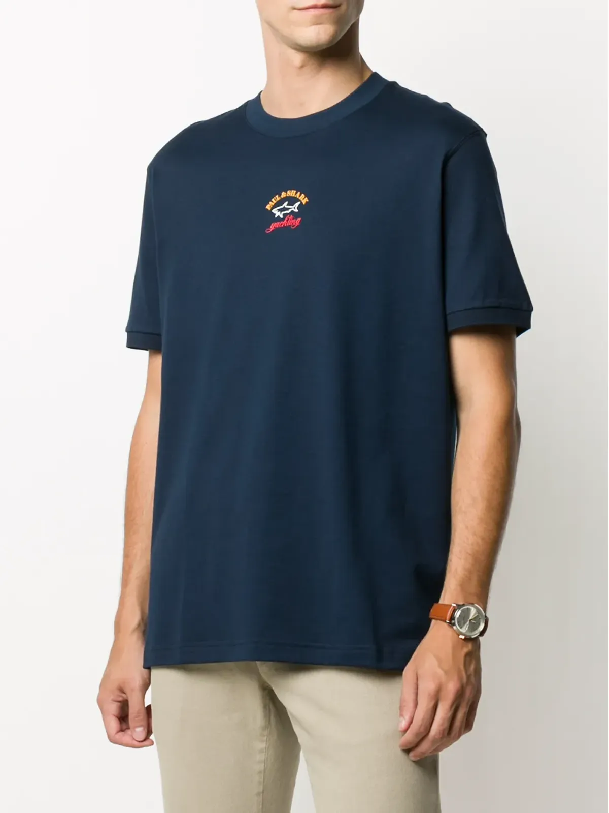 Paul & Shark クルーネック ロゴプリント Tシャツ - 画像2