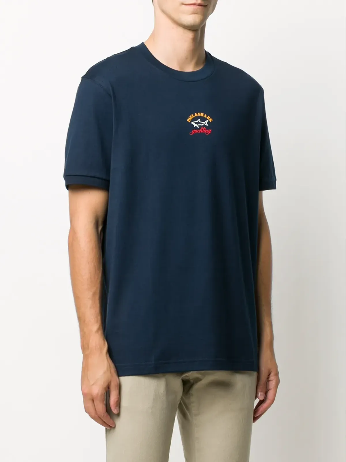 Paul & Shark クルーネック ロゴプリント Tシャツ - 画像3
