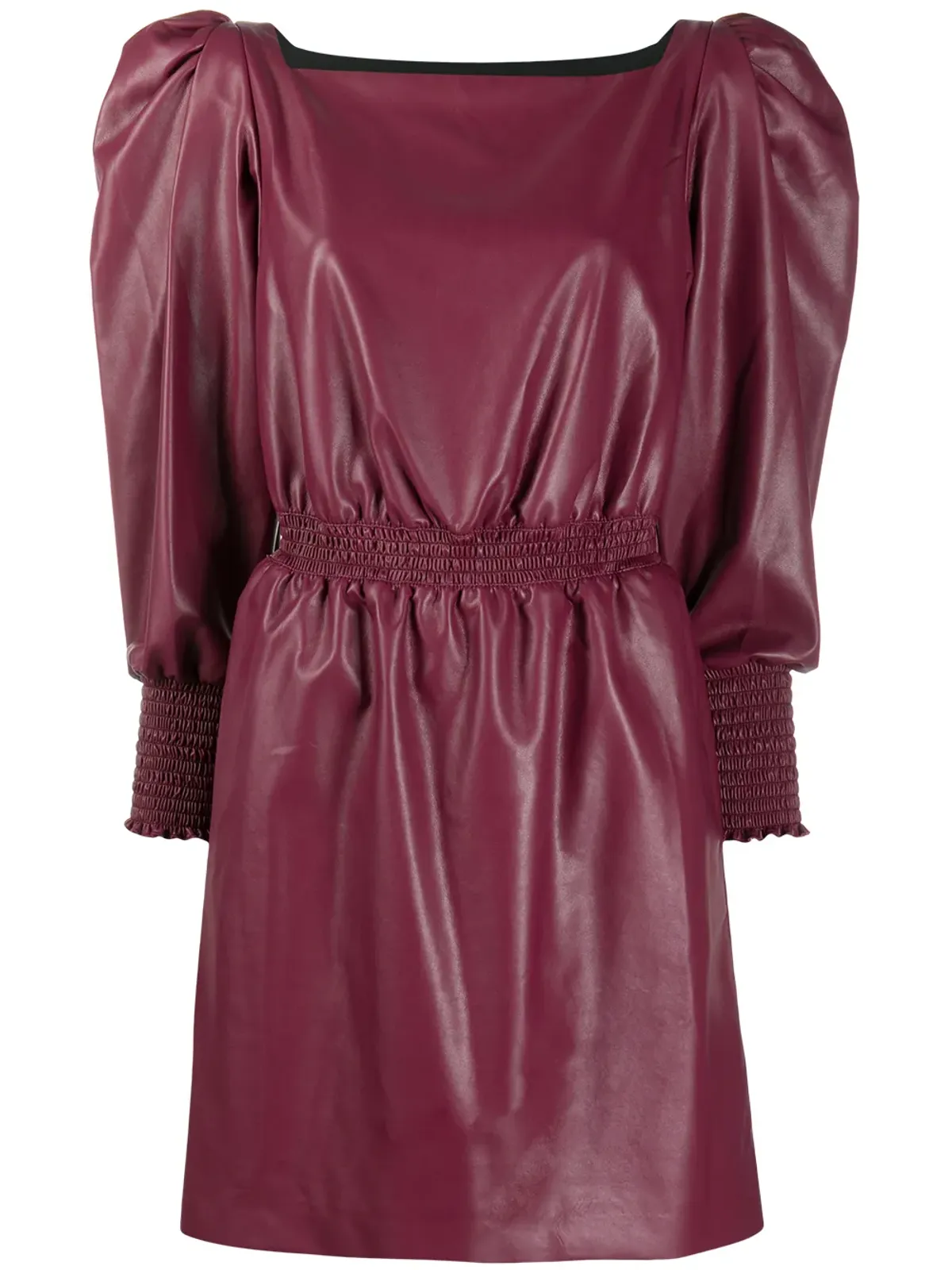 Philosophy Di Lorenzo Serafini puffed-sleeve midi dress - Purple - 画像1