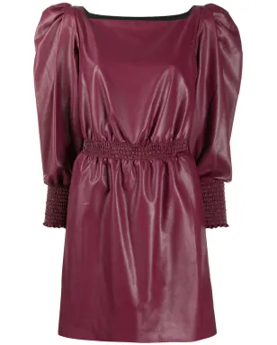 Philosophy Di Lorenzo Serafini puffed-sleeve midi dress - Purple - サムネイル1