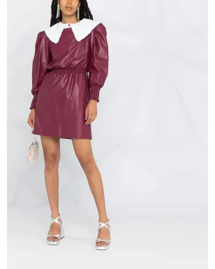 Philosophy Di Lorenzo Serafini puffed-sleeve midi dress - Purple - サムネイル2