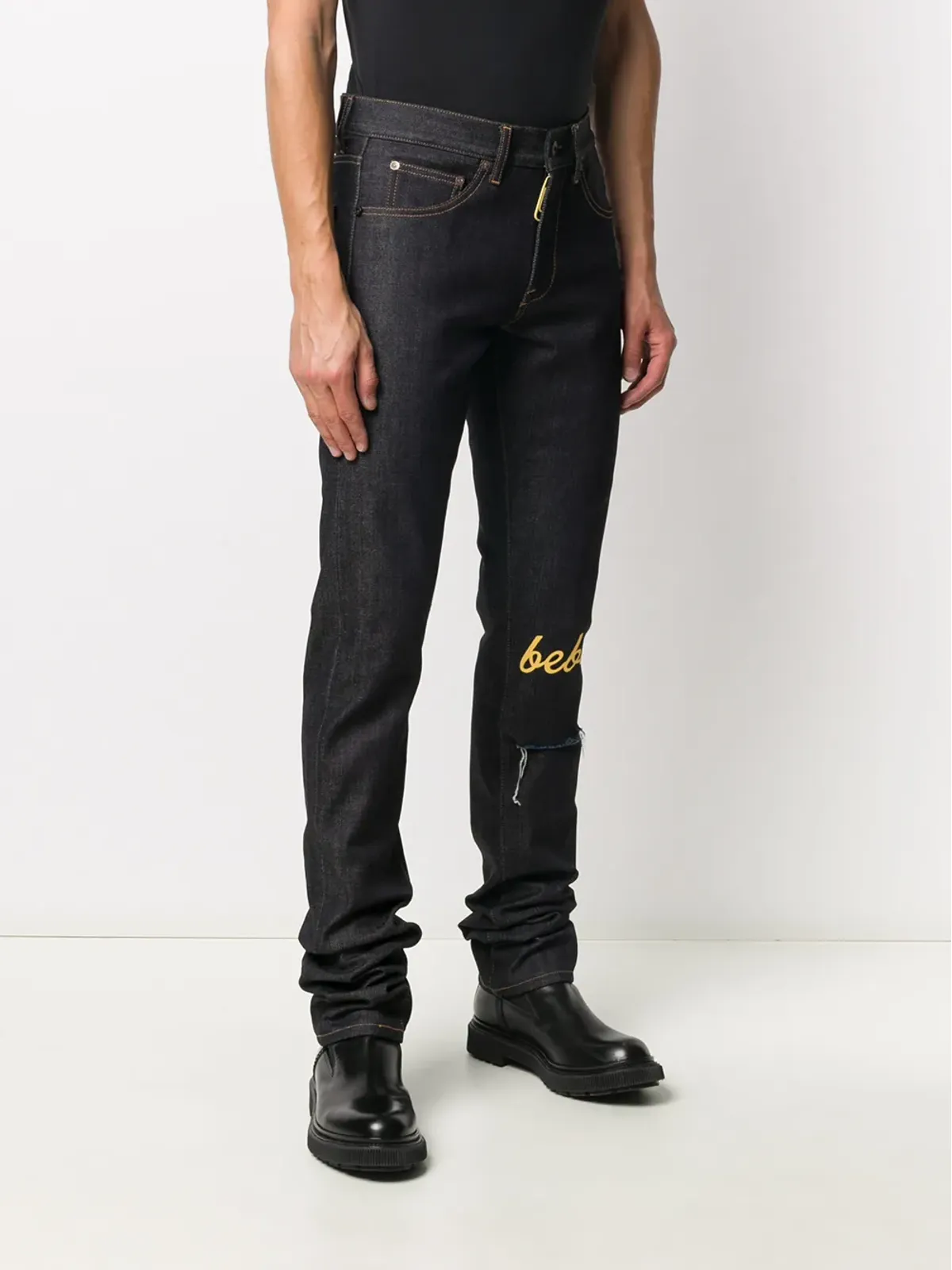 Off-White x Theophilus London bebeyセルベージデニムジーンズ - 画像3