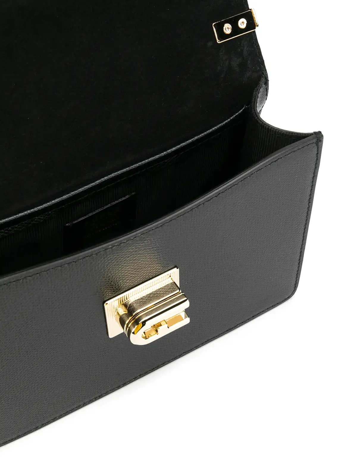 Furla ゴールドハードウェア クロスボディバッグ - ブラック - 画像5