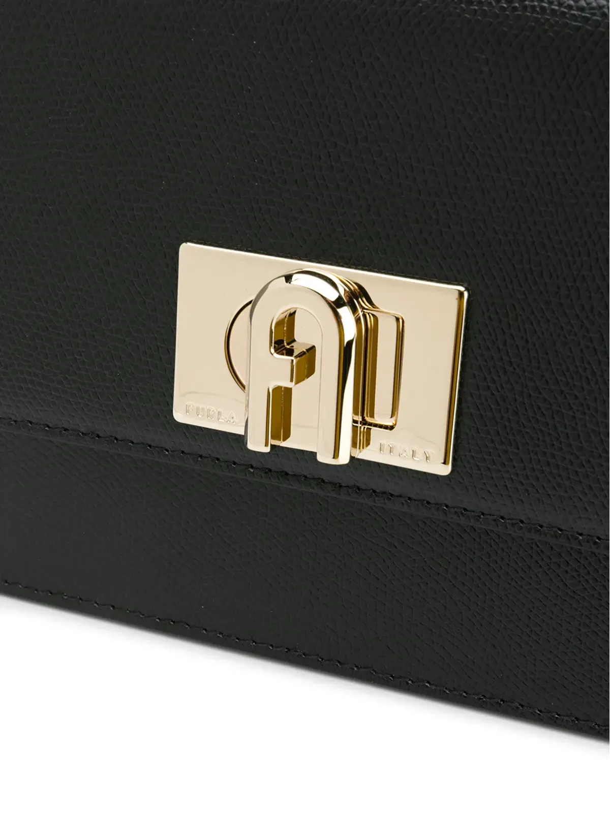 Furla ゴールドハードウェア クロスボディバッグ - ブラック - 画像4