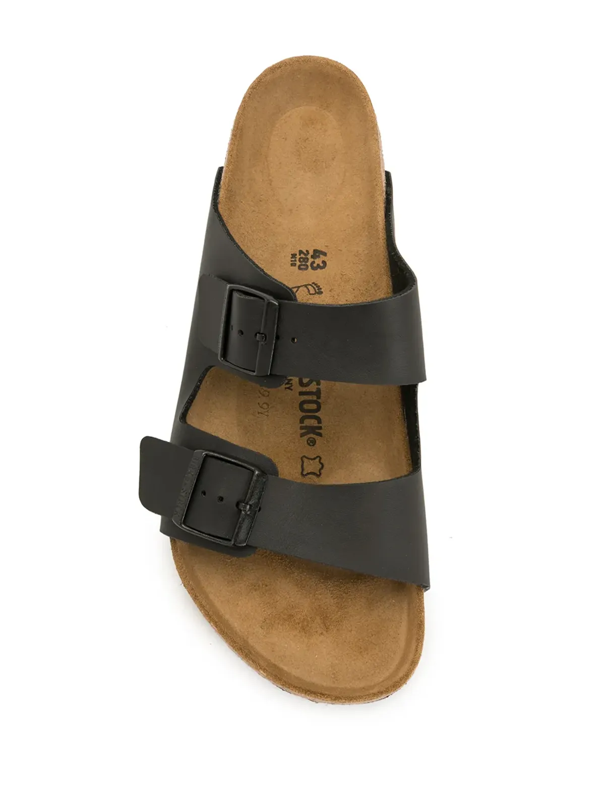 Birkenstock アリゾナ フラットサンダル ブラック - 画像4