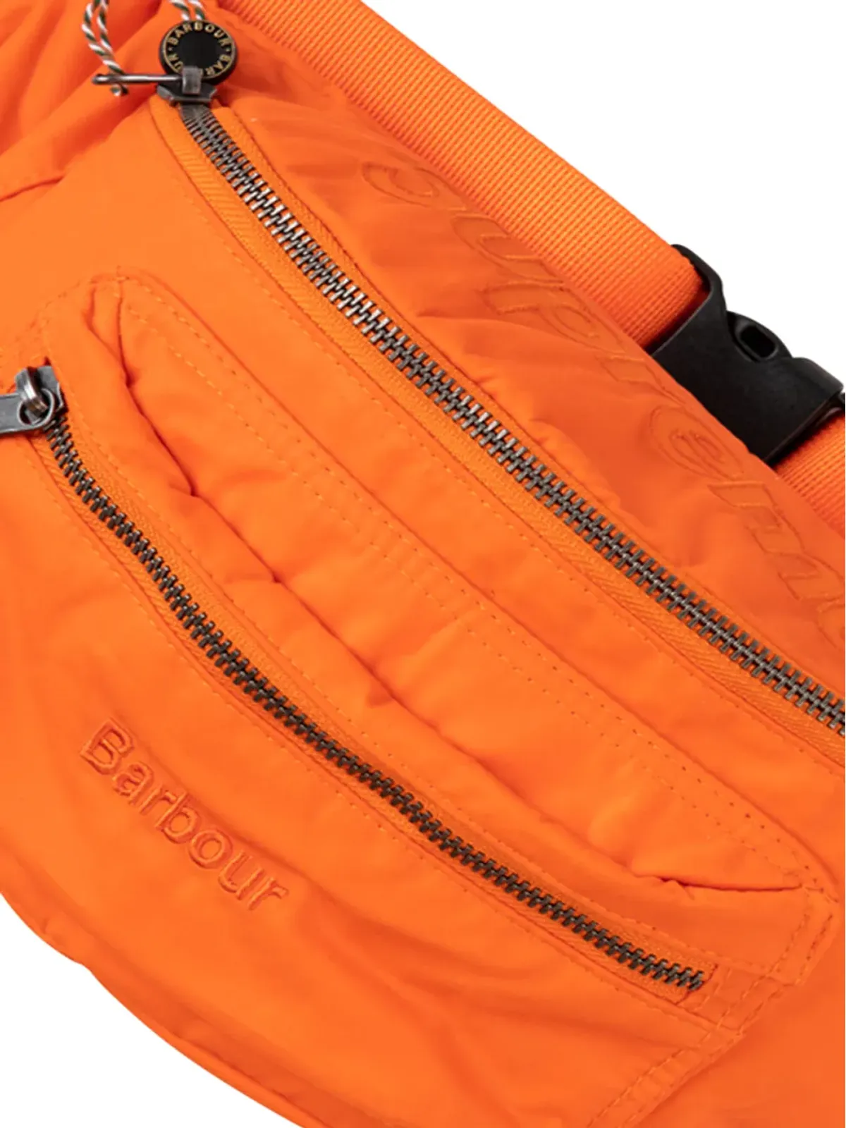 Supreme × Barbour ワックスドコットン ベルトバッグ オレンジ - 画像3
