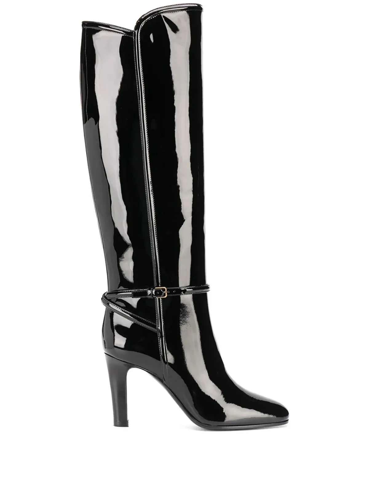 Saint Laurent パテントスクエアトゥブーツ - 画像1