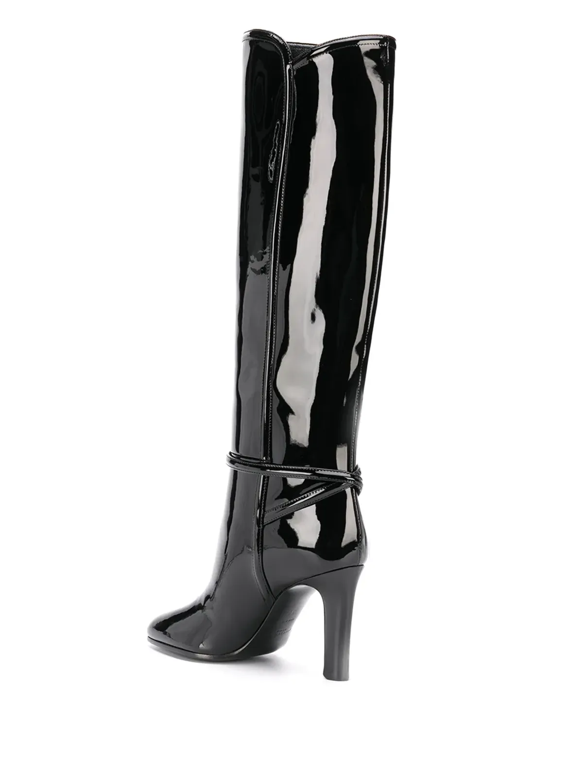 Saint Laurent パテントスクエアトゥブーツ - 画像3