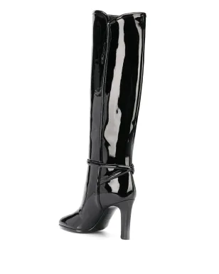 Saint Laurent パテントスクエアトゥブーツ - サムネイル3
