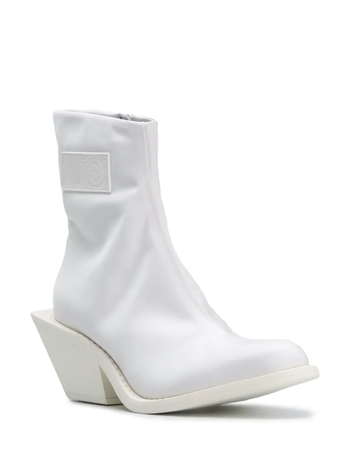 MM6 Maison Margiela ロゴパッチ アンクルブーツ - 画像2