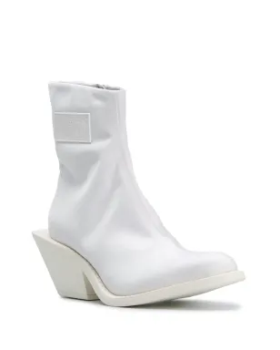 MM6 Maison Margiela ロゴパッチ アンクルブーツ - サムネイル2