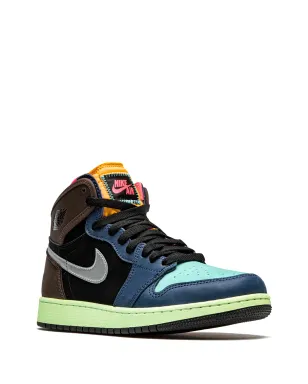 Jordan Kids エア ジョーダン 1 レトロ ハイ OG「Bio Hack」スニーカー - サムネイル2