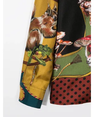Dolce & Gabbana Kids フルーツ柄シルクシャツ - サムネイル3