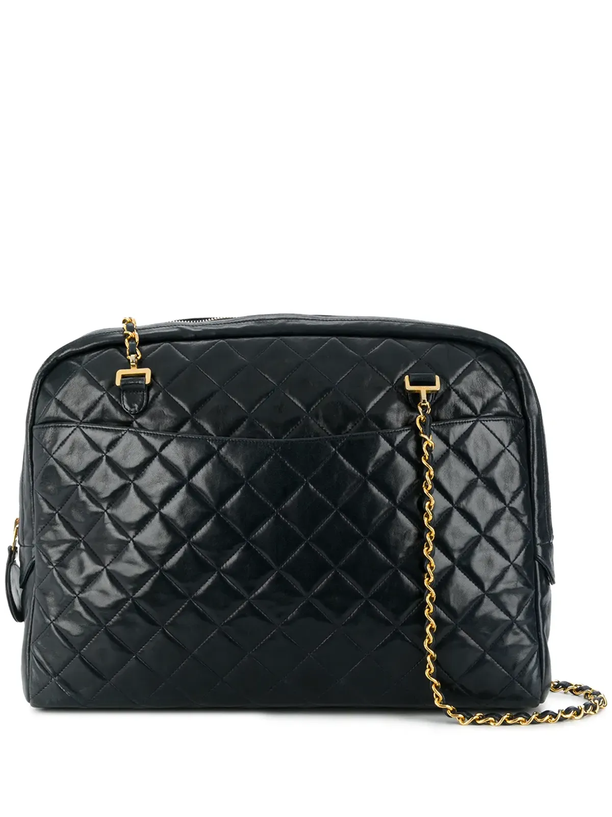 CHANEL ビンテージ ダイヤモンドキルト ショルダーバッグ - ブルー - 画像1