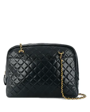 CHANEL ビンテージ ダイヤモンドキルト ショルダーバッグ - ブルー - サムネイル1