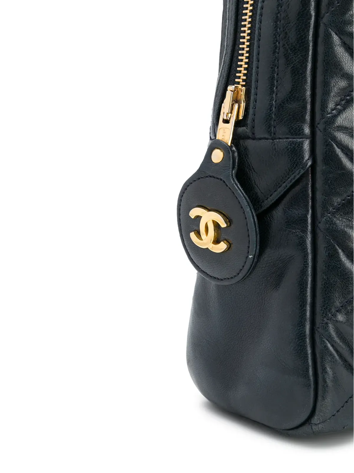 CHANEL ビンテージ ダイヤモンドキルト ショルダーバッグ - ブルー - 画像4