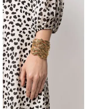 Aurelie Bidermann 小麦モチーフ レイヤード風バングル - ゴールド - サムネイル2