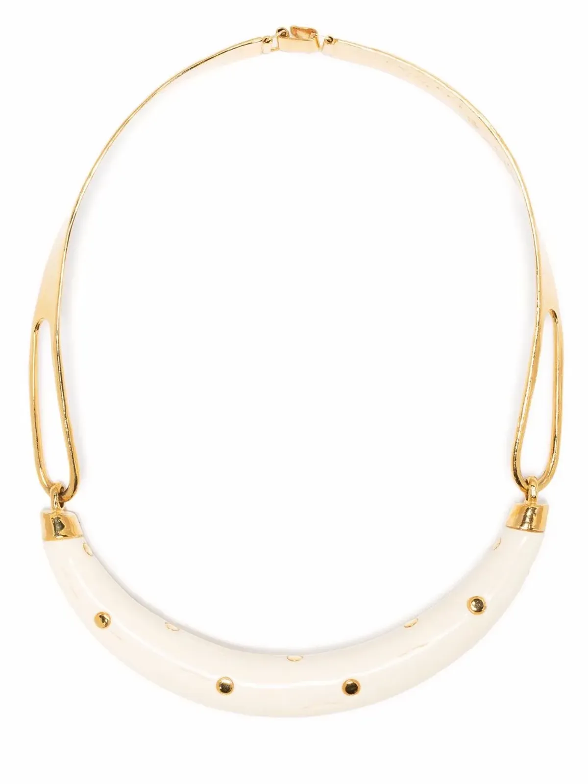 Aurelie Bidermann スタッズ付きカフタンムーン ネックレス - 画像1