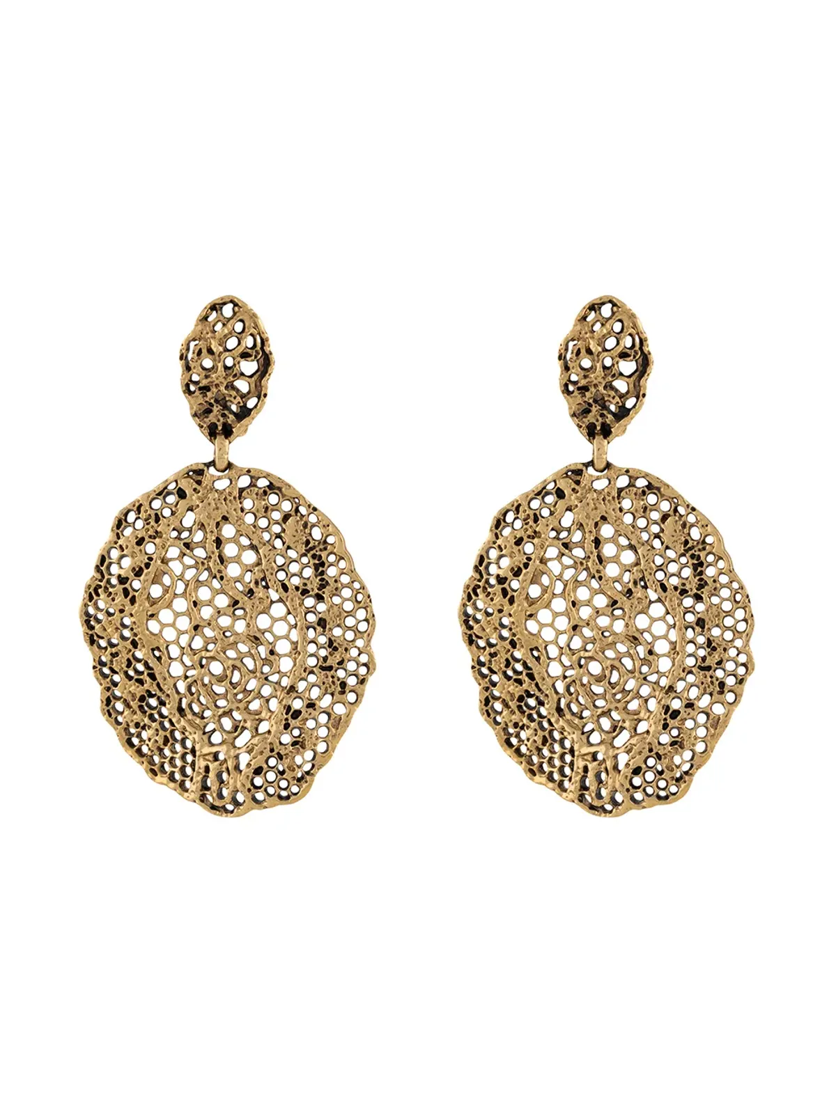 Aurelie Bidermann ヴィンテージレース クリップオン イヤリング - 画像1