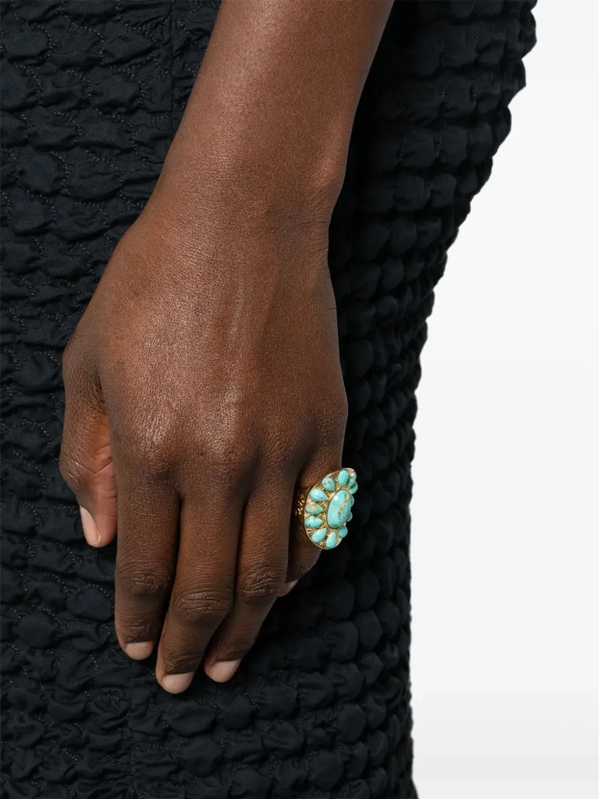 Aurelie Bidermann ターコイズストーンリング - 画像2