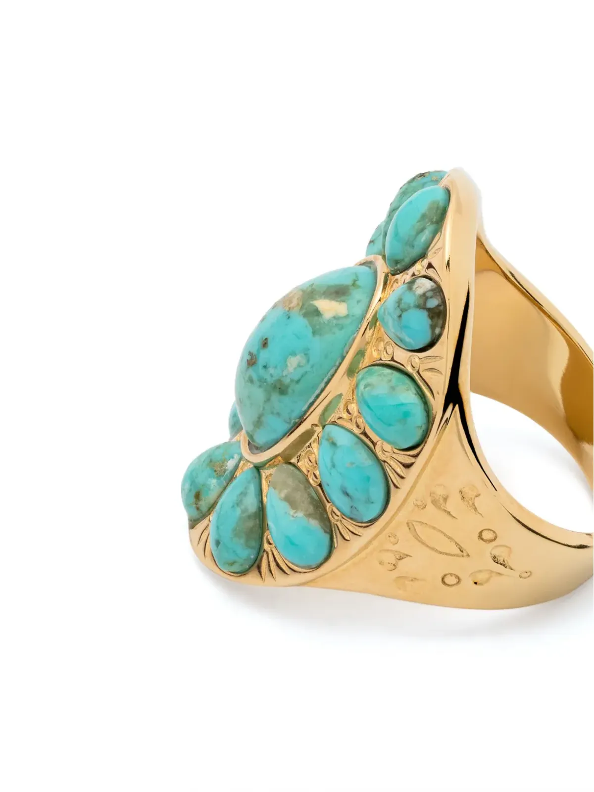 Aurelie Bidermann ターコイズストーンリング - 画像4