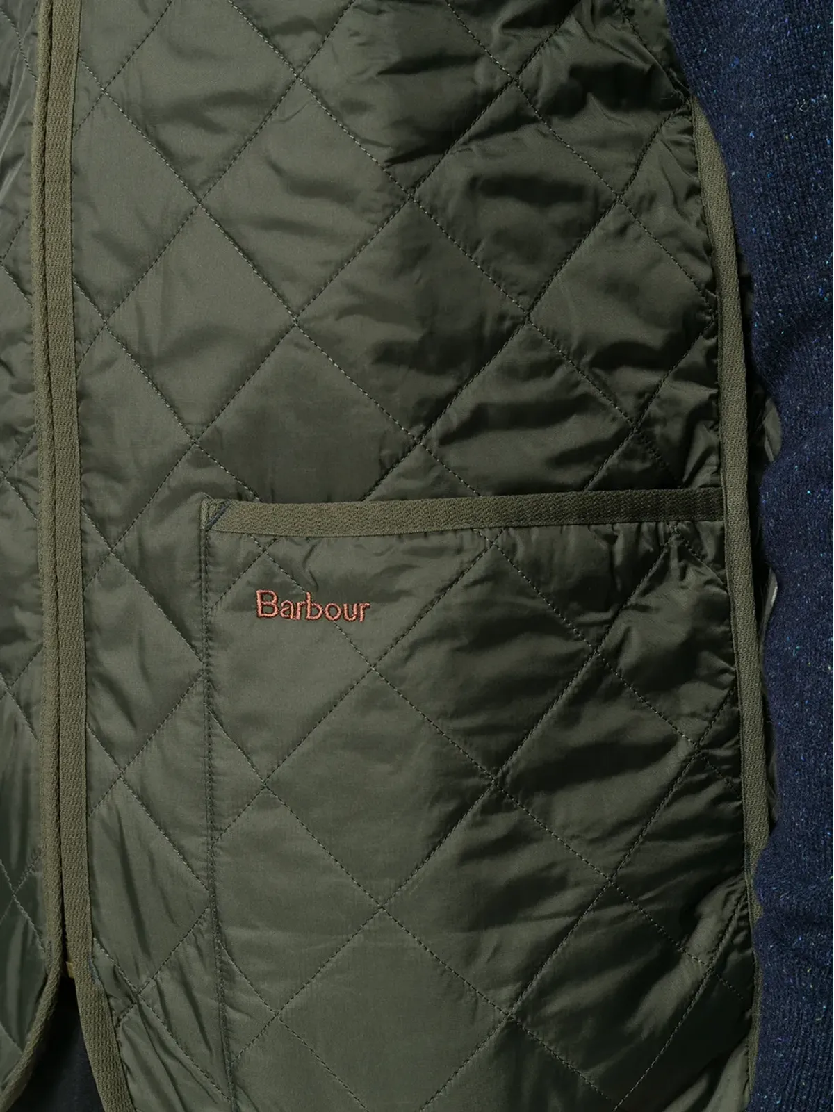 Barbour キルテッド リバーシブルジレ - 画像5