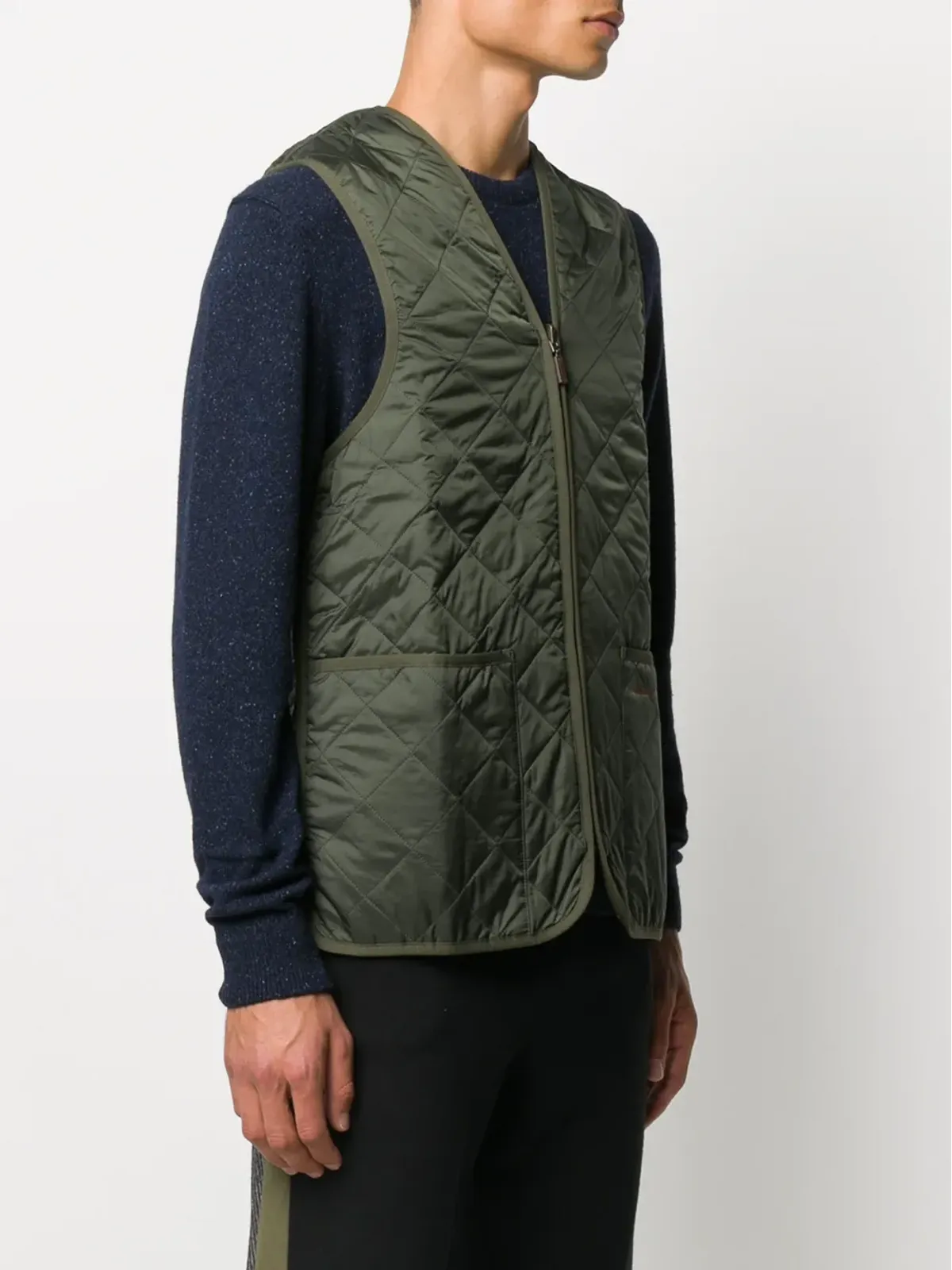 Barbour キルテッド リバーシブルジレ - 画像3