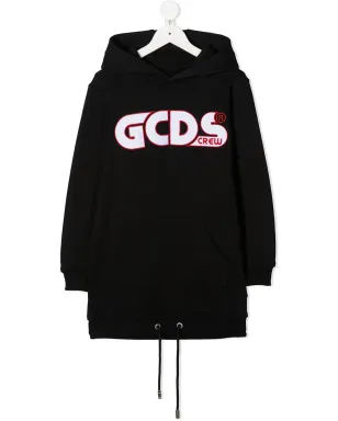 Gcds Kids ロング丈ロゴプリントフーディ - サムネイル1