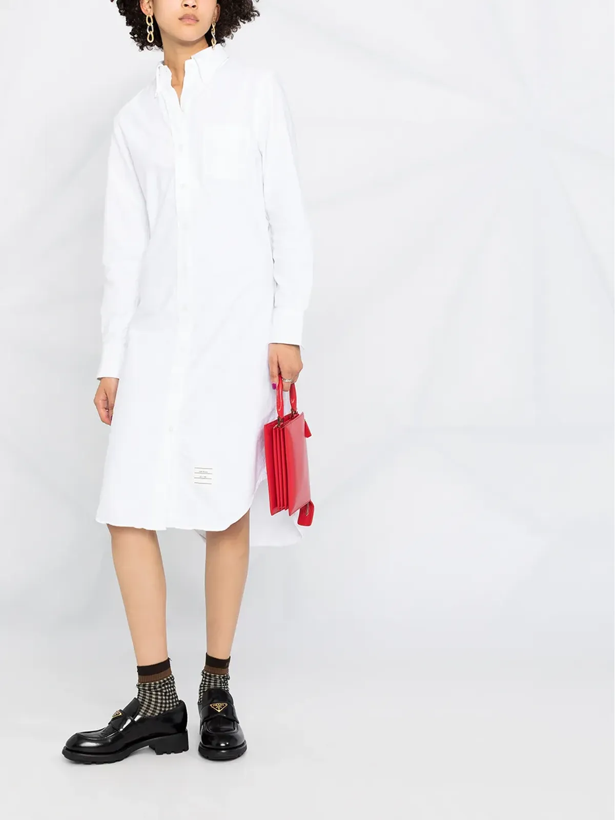 Thom Browne 膝丈シャツドレス - 画像2