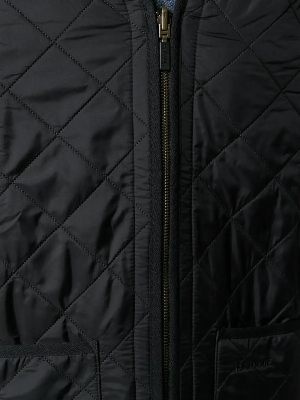 Barbour キルテッドジップアップジレ - 画像5