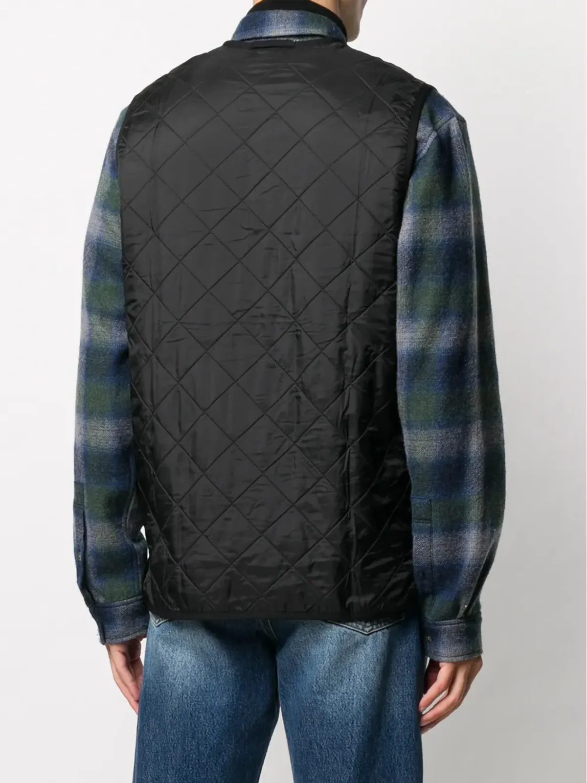 Barbour キルテッドジップアップジレ - 画像4