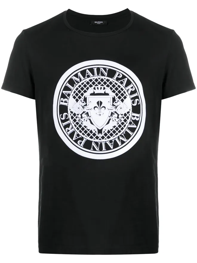 BALMAIN Balmain フロックドコイン Tシャツ - ブラックの商品画像