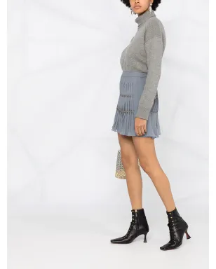 Alberta Ferretti プリーツチェーンリンクミニスカート - サムネイル4