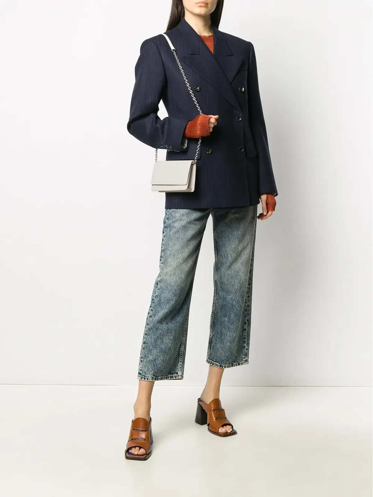 Maison Margiela 4ステッチ レザー ウォレットオンチェーン - 画像2