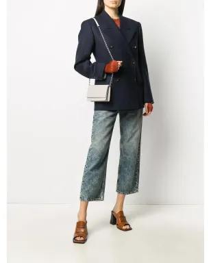 Maison Margiela 4ステッチ レザー ウォレットオンチェーン - サムネイル2