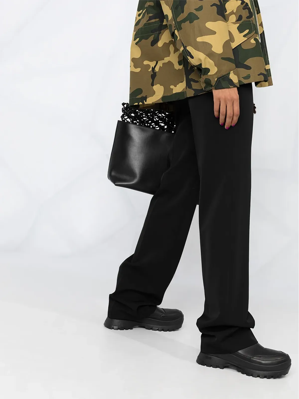 Stella McCartney high-waist tailored trousers - Black - 画像5